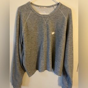 Marine Layer cropped crew neck sweater